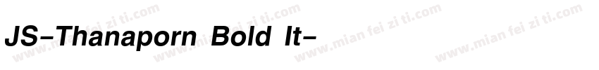 JS-Thanaporn Bold It字体转换